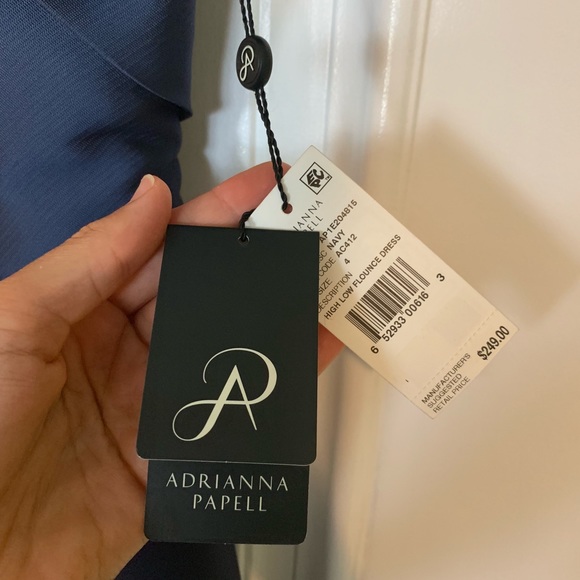 Adrianna Papell Dress navy blue size 4 - Picture 7 of 7